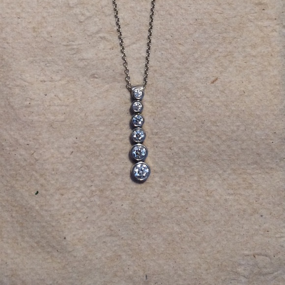 Tiffany Diamond Pendant Necklace - Picture 4 of 7